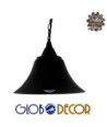 GLOBOSTAR® CLOCHER 01041 Vintage Κρεμαστό Φωτιστικό Οροφής με Ντουί 1 x E27 AC 220-240V IP20 - Μαύρο - Μ29 x Π29 x Υ34cm